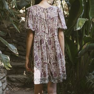 Natalie Martin Purple Geranium Haley Short Silk Dress